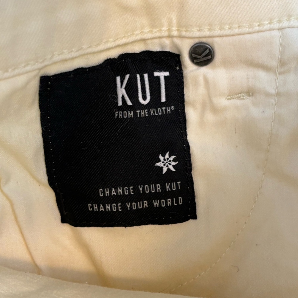 Kut From The Kloth Jean Women 2 Cream Connie Fab Ab Ankle Skinny High Rise Denim - Picture 12 of 13